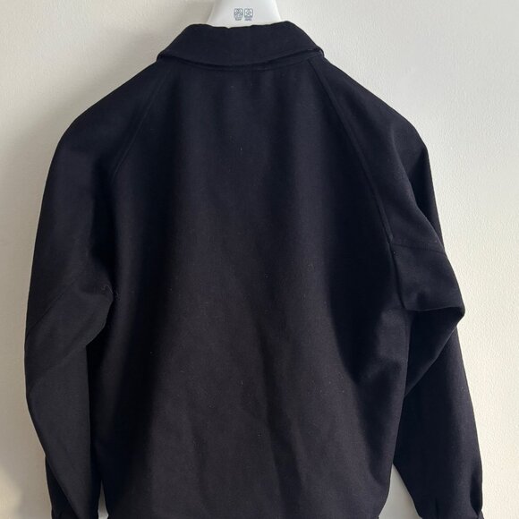 Vintage Burberry England Navy Blue Wool Blouson Zip Jacket Nova Check - 10 - Picture 9 of 16